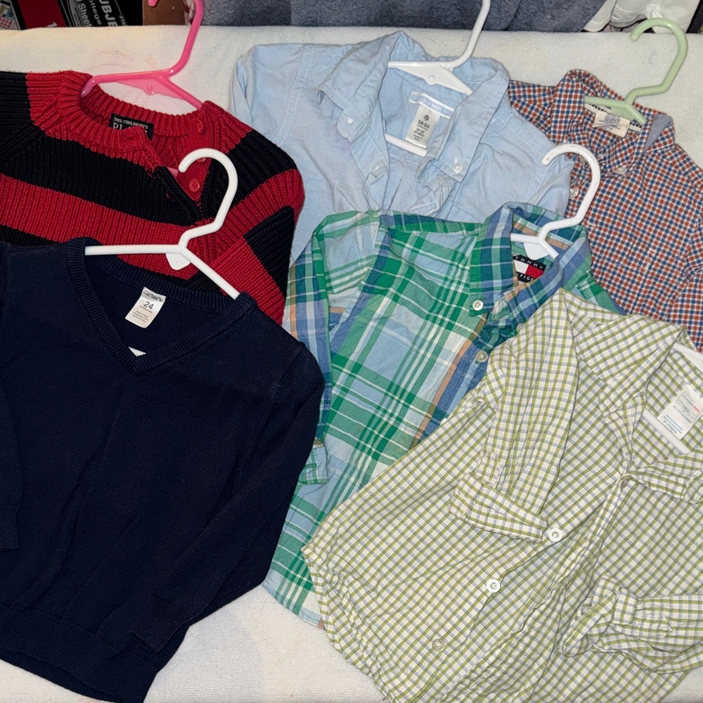Kids Button Down Shirts & sweaters bundle